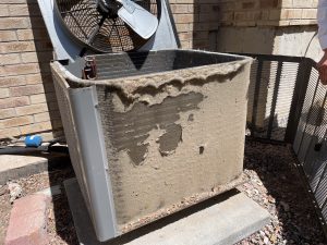 Dirty Outdoor AC Condenser